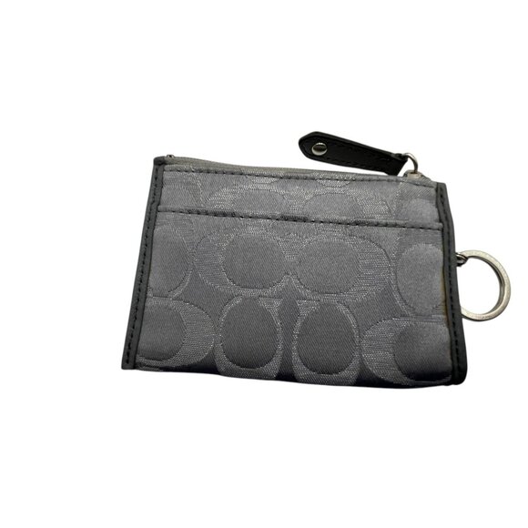 Coach Mini Skinny MADISON Signature ID Case Wallet Key Chain - Silver - Picture 2 of 12